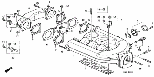 Intake Manifold (3) for 1997 Acura CL #0