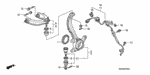 90363SDAA03 - Chassis: NUT, CASTLE (12MM) for Honda Image