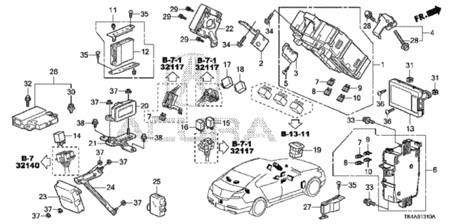 Control Unit (Cabin) (1) for 2014 Acura TL #0