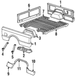 15628322 - Body: Side Panel for Chevrolet: S10 | GMC: S15, Sonoma, Syclone Image