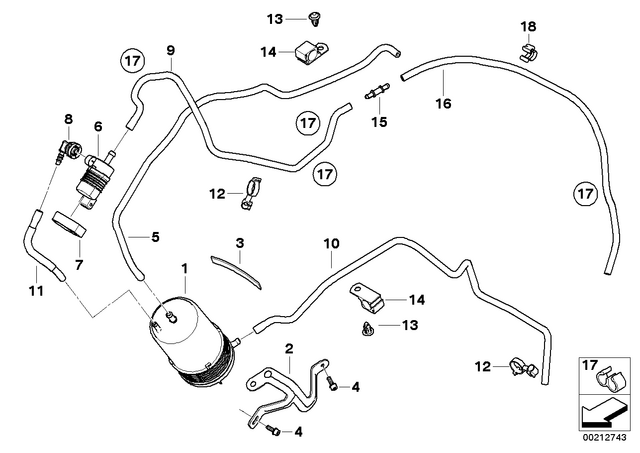 16137704073 - : Hose Line for BMW-Motorrad Image