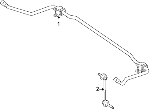 Stabilizer Bar & Components for 2023 Mercedes-Benz EQE AMG&reg; #1