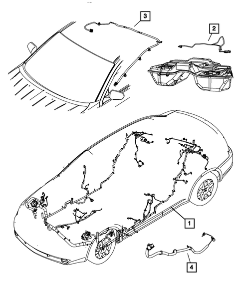 Wiring-Body and Accessories for 2009 Dodge Avenger #0