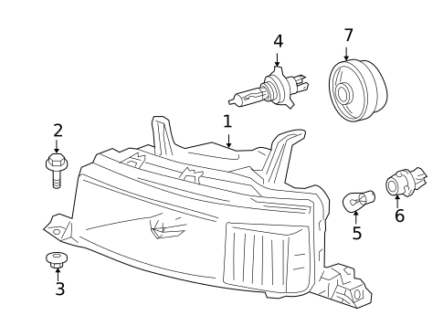Headlamp Components for 2005 Scion xB #0