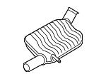 5Q0253409B - : Muffler for Audi: A3, A3 Quattro Image