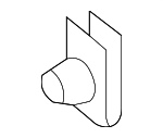 W700430S441 - Body: Bumper Cover Support Rail Nut for Ford Image
