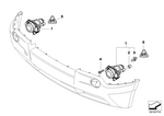 63176910791 - Lighting: Fog Lights, Left for BMW Image