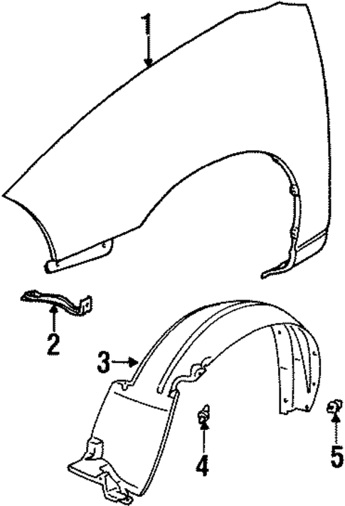 Fender & Components for 1999 Suzuki Swift #0