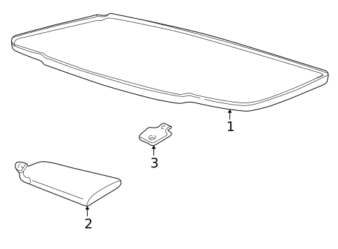 Interior Trim - Roof for 2001 Chevrolet Corvette #0