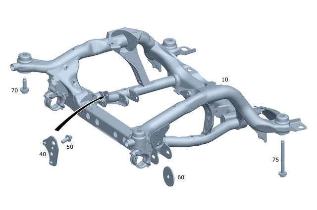 19901703 - Front Axle: Hexalobular Head Screw for Mercedes-Benz Image image