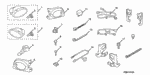9391325420 - Accessory Components: SCREW, TAPPING (5X16) for Honda Image