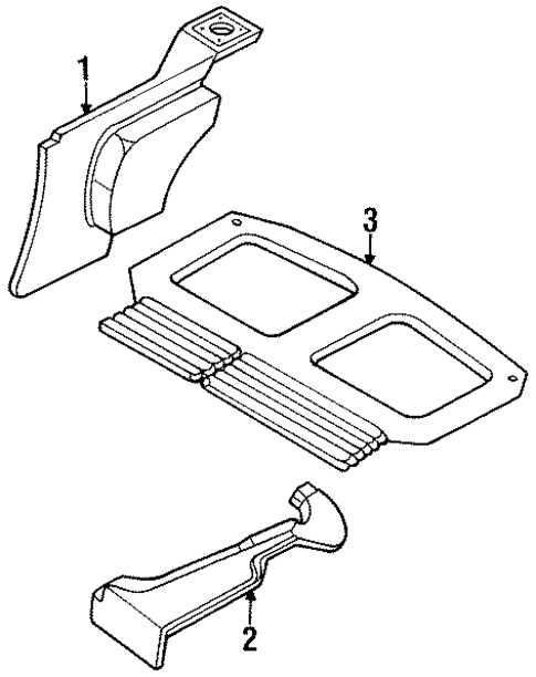 Interior Trim - Quarter Panels for 1986 Isuzu Impulse #0