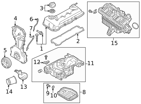 Cylinder Block Components for 2016 Nissan Altima | Nissan Parts Store