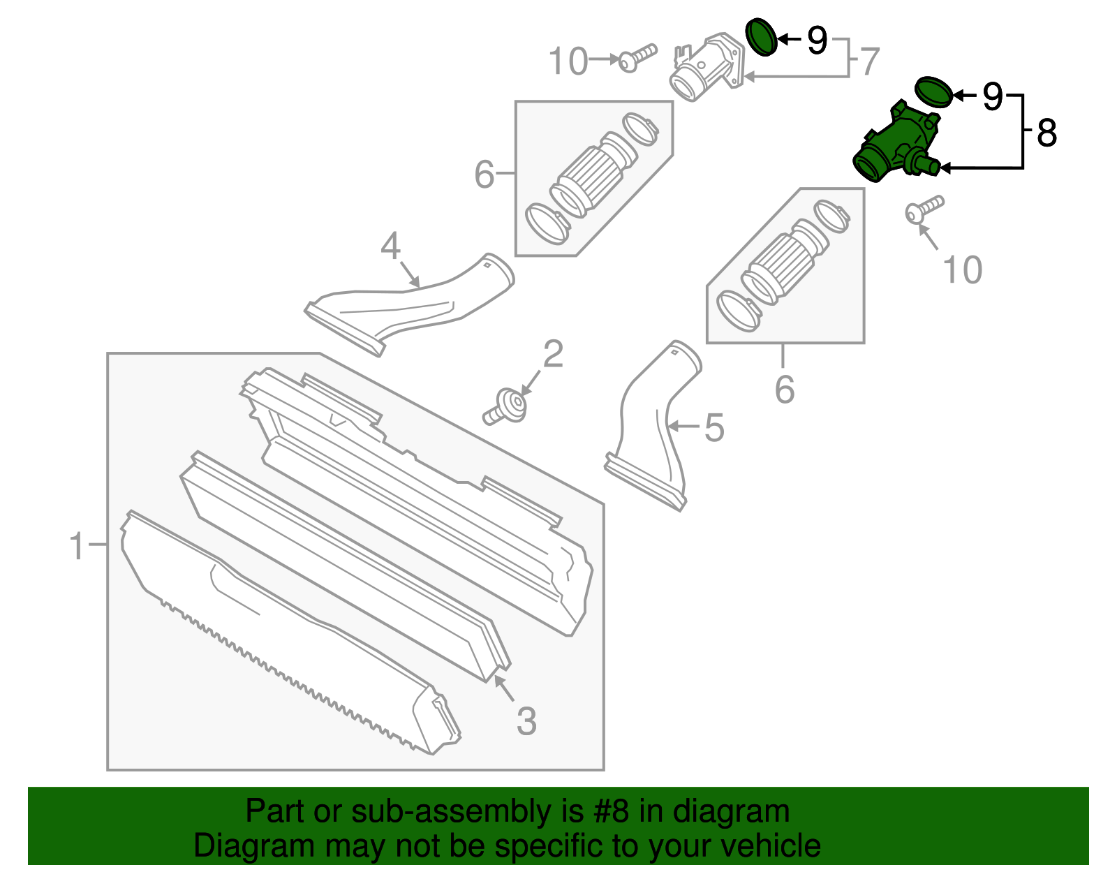 Intake Tube - Porsche (PAB-129-665-B)