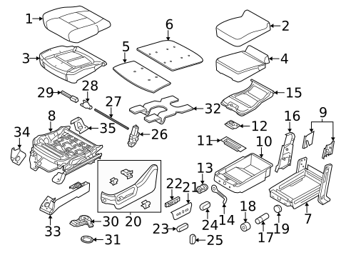 Front Seat Components for 2012 Ford F-350 Super Duty #0