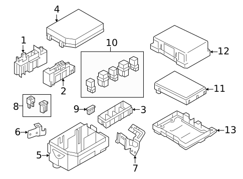 Fuse & Relay for 2018 INFINITI Q70 #0