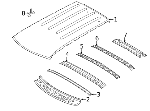 Roof & Components for 2025 Kia Soul #1