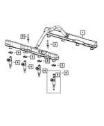 6513211AA - Fuel and Accelerator Pedal: Double Ended Stud for Mopar Image