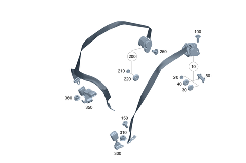 Seat Belt for 2018 Mercedes-Benz GLC350e #0