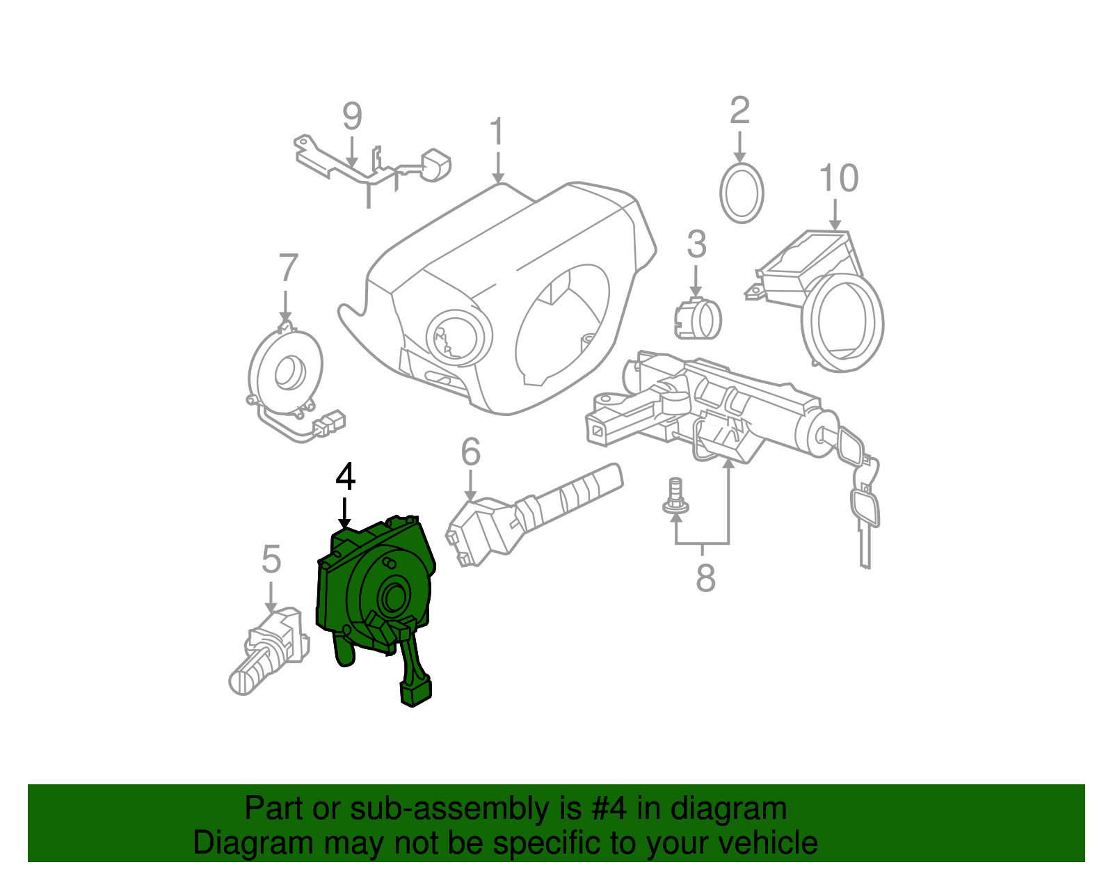 2003-2006 Nissan Switch Housing 25567-CD025 | Parts for Nissans
