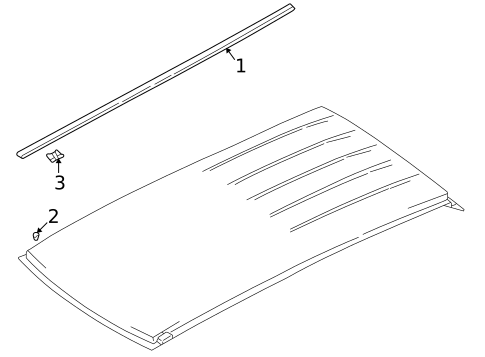 Exterior Trim - Roof for 2003 Suzuki Grand Vitara #0