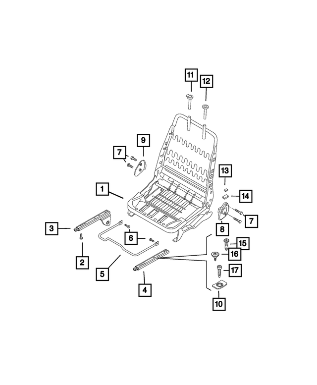 68409639AA - Interior Trim: Seat Adjuster, Left for Mopar Image