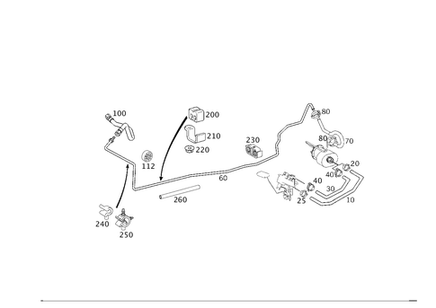 Fuel Lines, Gasoline Vehicles for 2005 Mercedes-Benz CLK500 #0