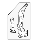 ZZCA70210 - Body: Hinge Pillar Reinforced for Mazda: Tribute Image