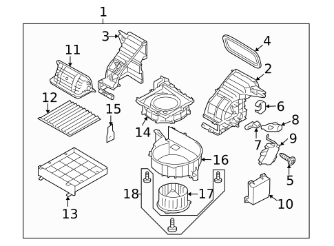 Blower Motor & Fan for 2013 Subaru Tribeca #0