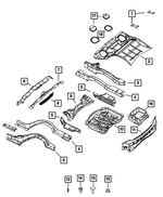 6504028 - Body Sheet Metal Except Doors: Weld Stud for Mopar Image
