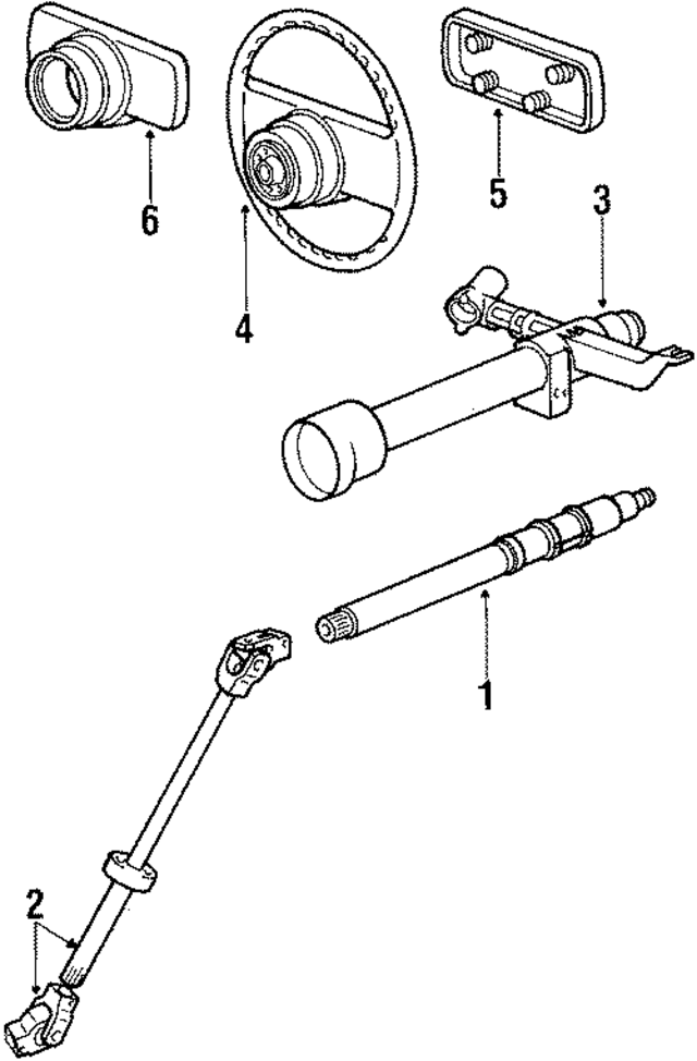92834706106 - Steering: Shaft for Porsche Image