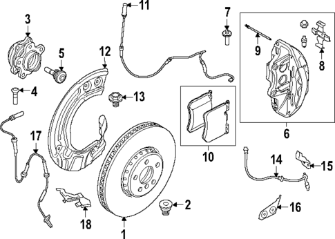 Front Brakes for 2021 BMW X5 #7
