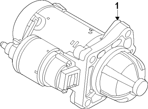 Starter for 2022 Volvo V90 Cross Country #0