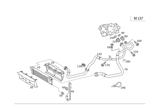 Oil Cooler for 2005 Mercedes-Benz CL55 AMG #0