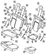 1BB661DBAA - Interior Trim: Rear Seat Back for Mopar Image