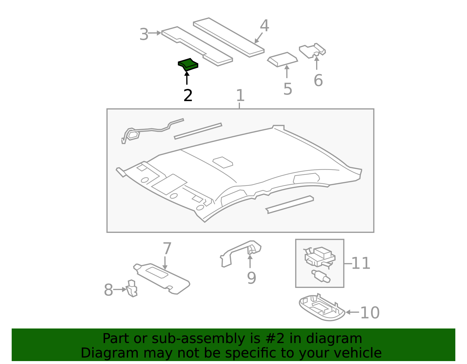 63347-06020 - High-Quality Headliner Insulator for 2007-2011 Toyota ...