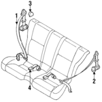 8784465F11 - : Retractor Cover for Nissan: 240SX Image