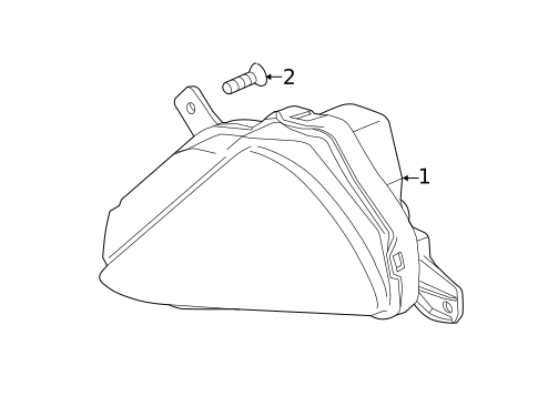 Daytime Running Lamp Components for 2013 Honda Civic #0
