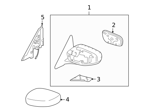 Outside Mirrors for 2012 INFINITI G37 #0