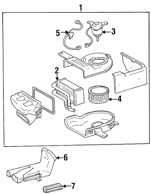 Heater Components for 1996 Lexus LX450 #0
