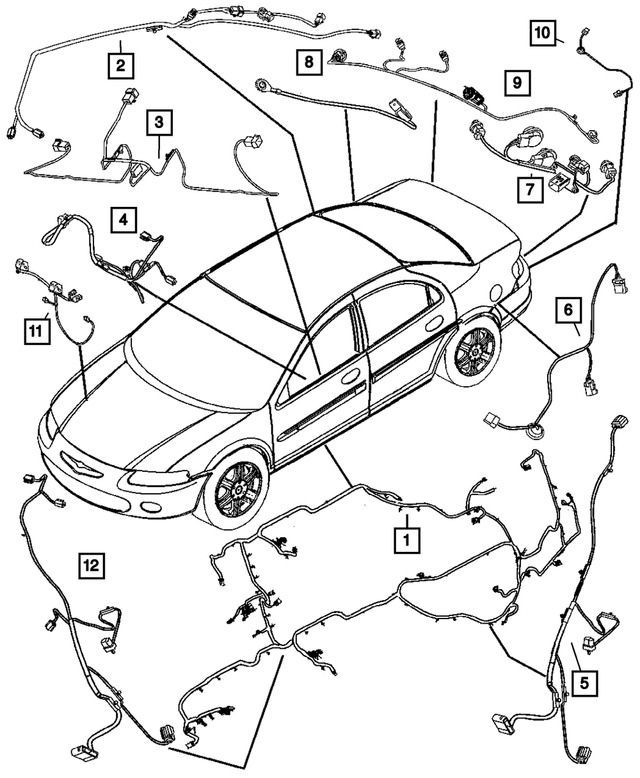 4608534AC - Electrical: Electric Backlight Ground Wiring for Mopar Image image