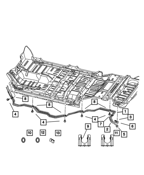 Air Conditioner and Heater Plumbing for 2005 Dodge Durango #1