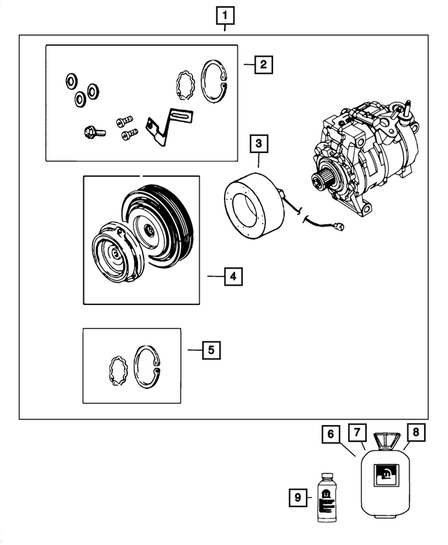 68224150AB - Air Conditioners and Heaters: Compressor Lubricant for Mopar Image image