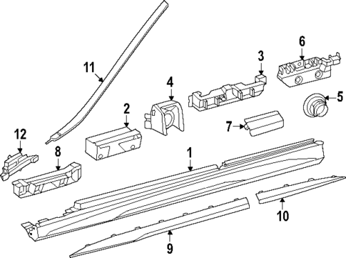 Exterior Trim - Pillars for 2025 Mercedes-Benz GLC350e #0