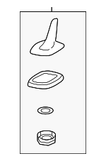 3C0035507AK - : Antenna Assembly for Volkswagen: Beetle, Passat Image