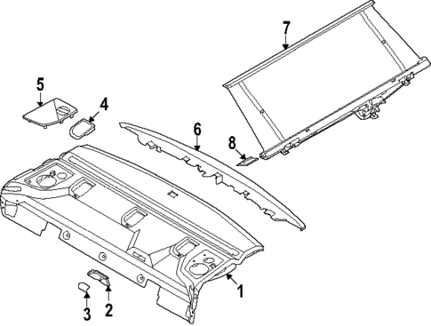 Interior Trim - Rear Body for 2025 BMW 550e xDrive #0