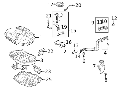 Hardware, Fasteners & Fittings for 2003 Mazda Protege5 #0
