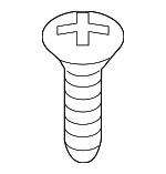 9390122220 - Body: Mirror Switch Screw for Honda: Civic, CR-Z, Fit, HR-V, Odyssey, Pilot Image