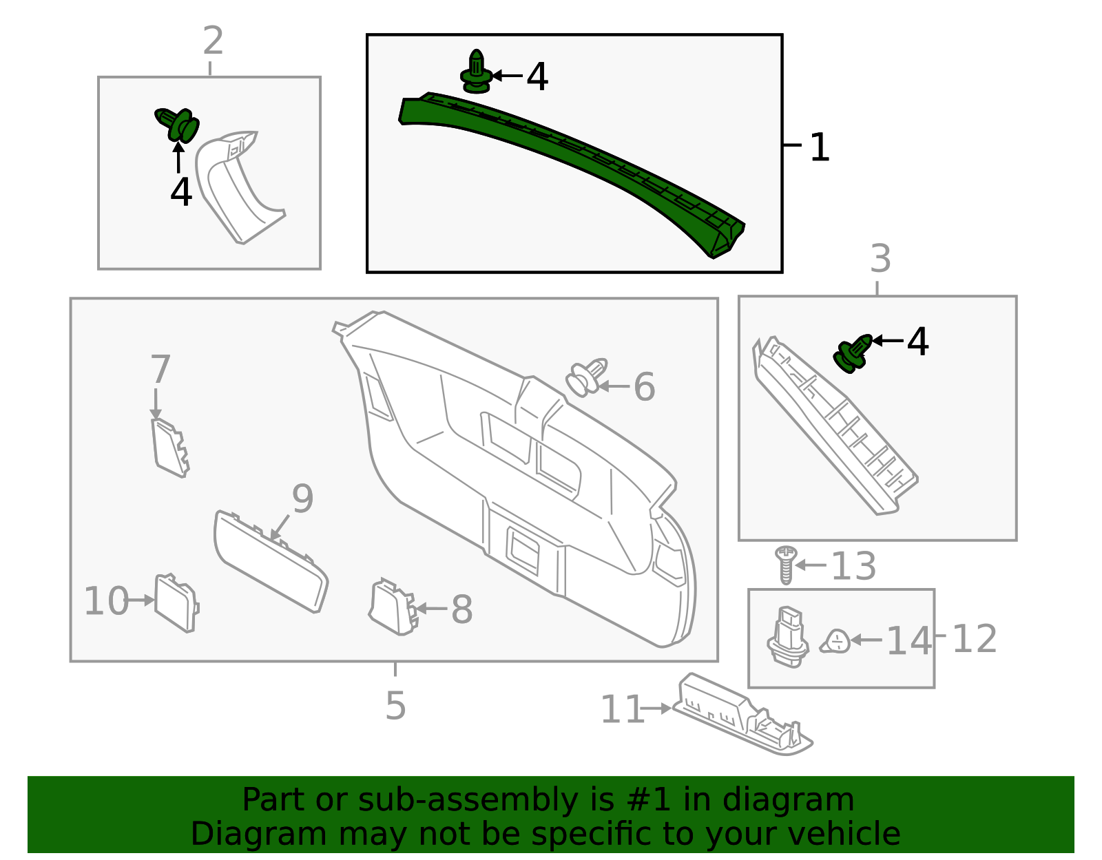 2011-2017 Honda Odyssey Lift-Gate Trim 84443-TK8-A01ZA | OEM Parts Online
