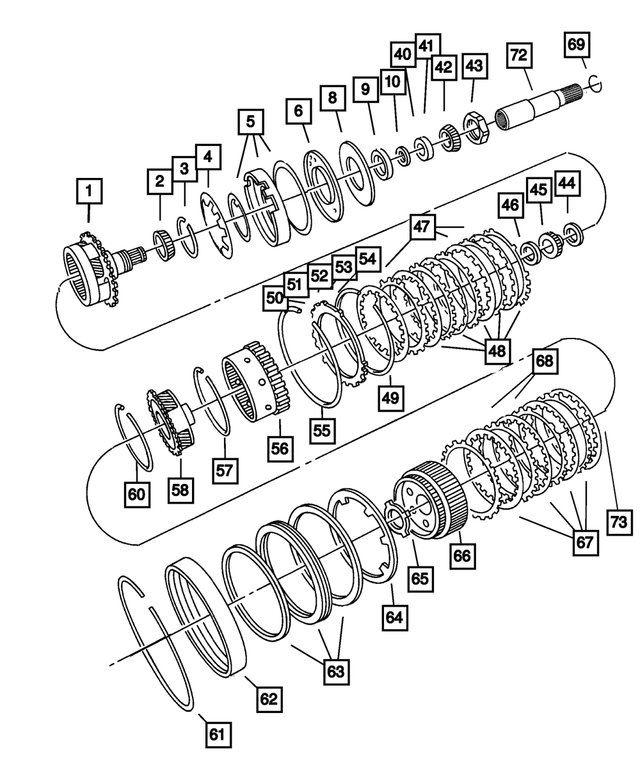 5280020 - Automatic Transaxle 4 Speed: Carrier Bearing Shim for Mopar Image image